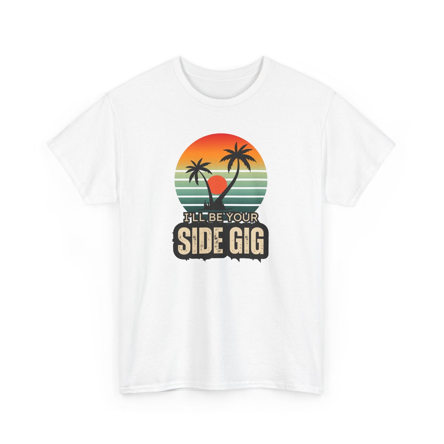 Ocean Palm Tree T-shirt - 'This Is My Side Gig' Tee