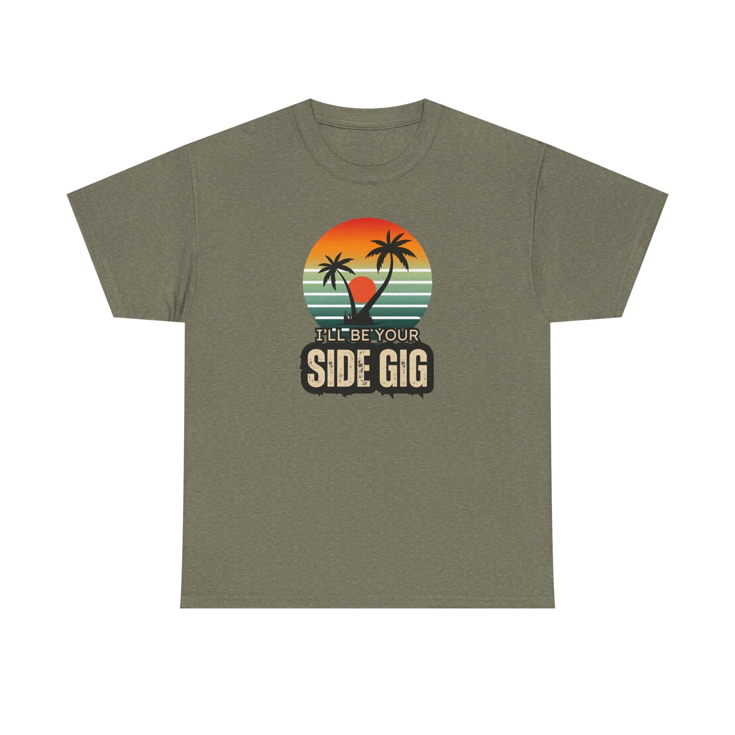 Ocean Palm Tree T-shirt - 'This Is My Side Gig' Tee