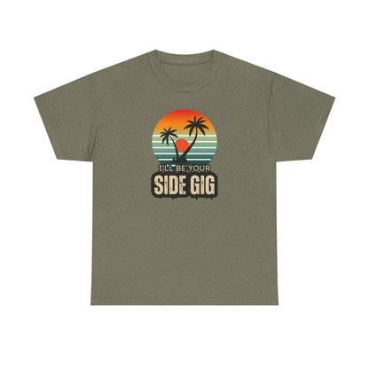 Ocean Palm Tree T-shirt - 'This Is My Side Gig' Tee