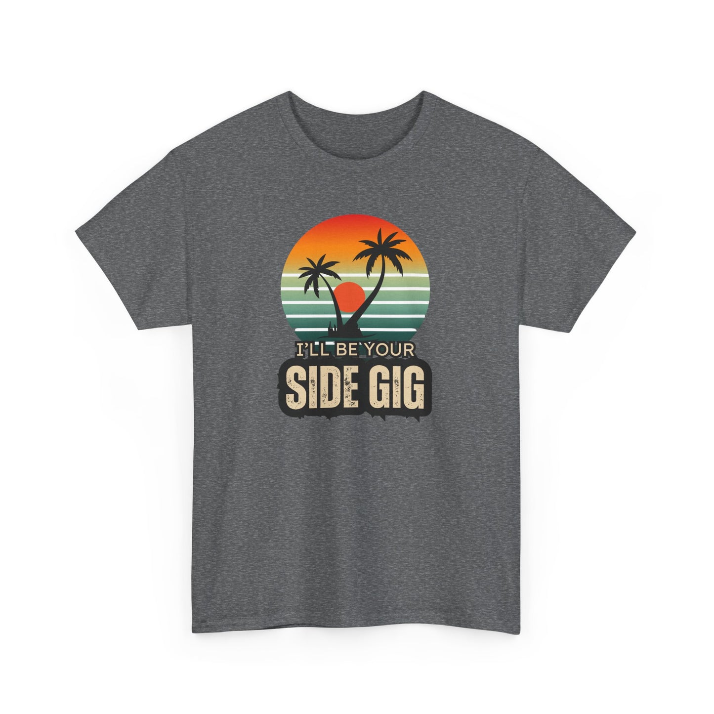 Ocean Palm Tree T-shirt - 'This Is My Side Gig' Tee