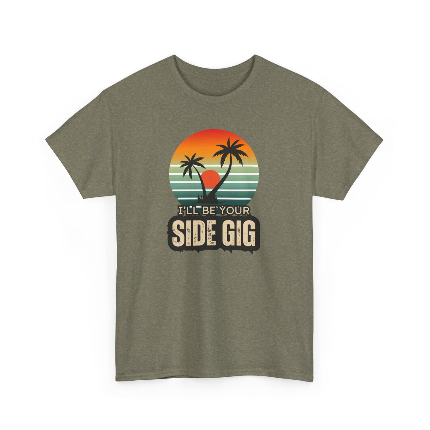 Ocean Palm Tree T-shirt - 'This Is My Side Gig' Tee