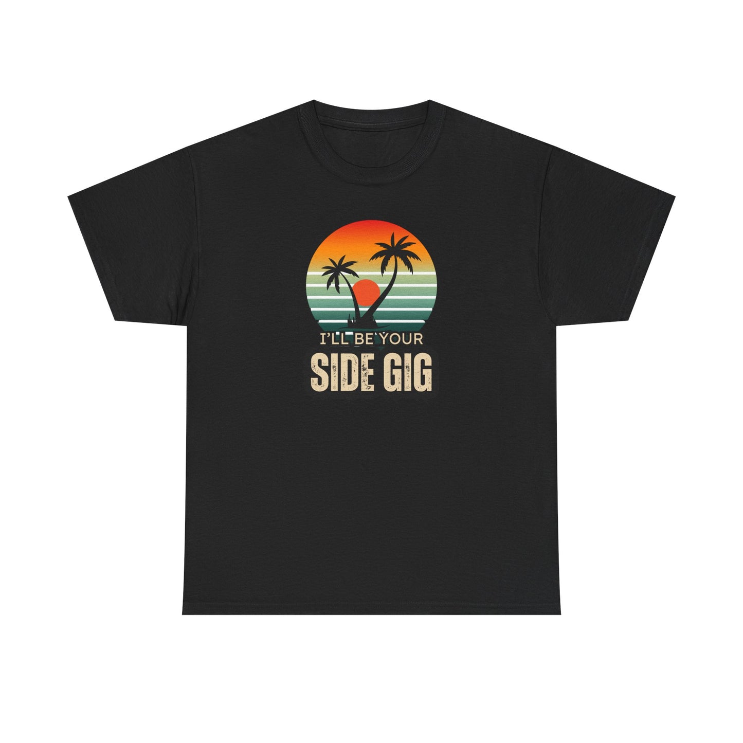 Ocean Palm Tree T-shirt - 'This Is My Side Gig' Tee