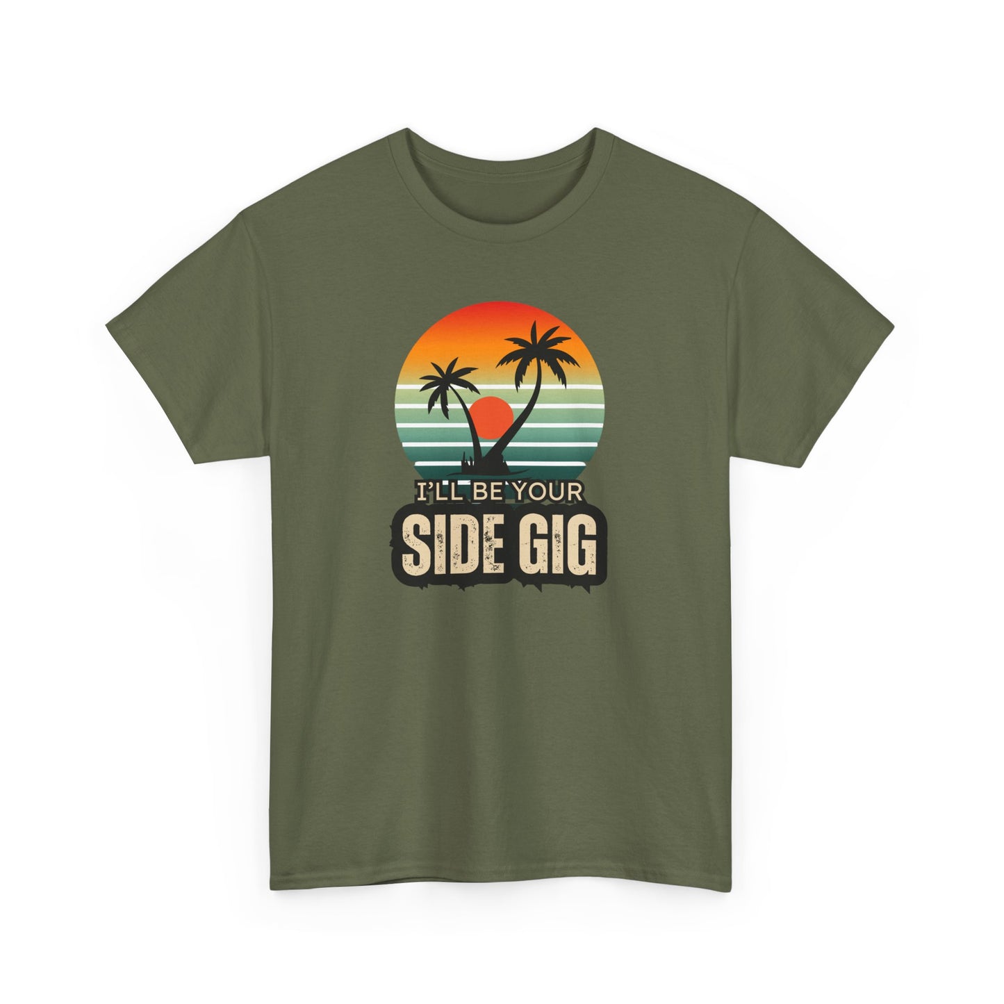 Ocean Palm Tree T-shirt - 'This Is My Side Gig' Tee