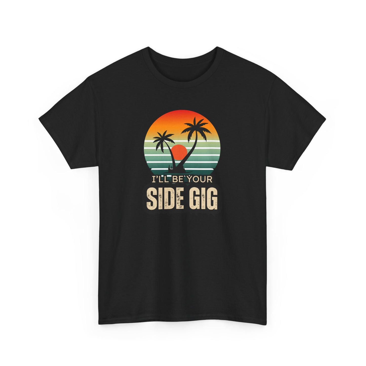 Ocean Palm Tree T-shirt - 'This Is My Side Gig' Tee