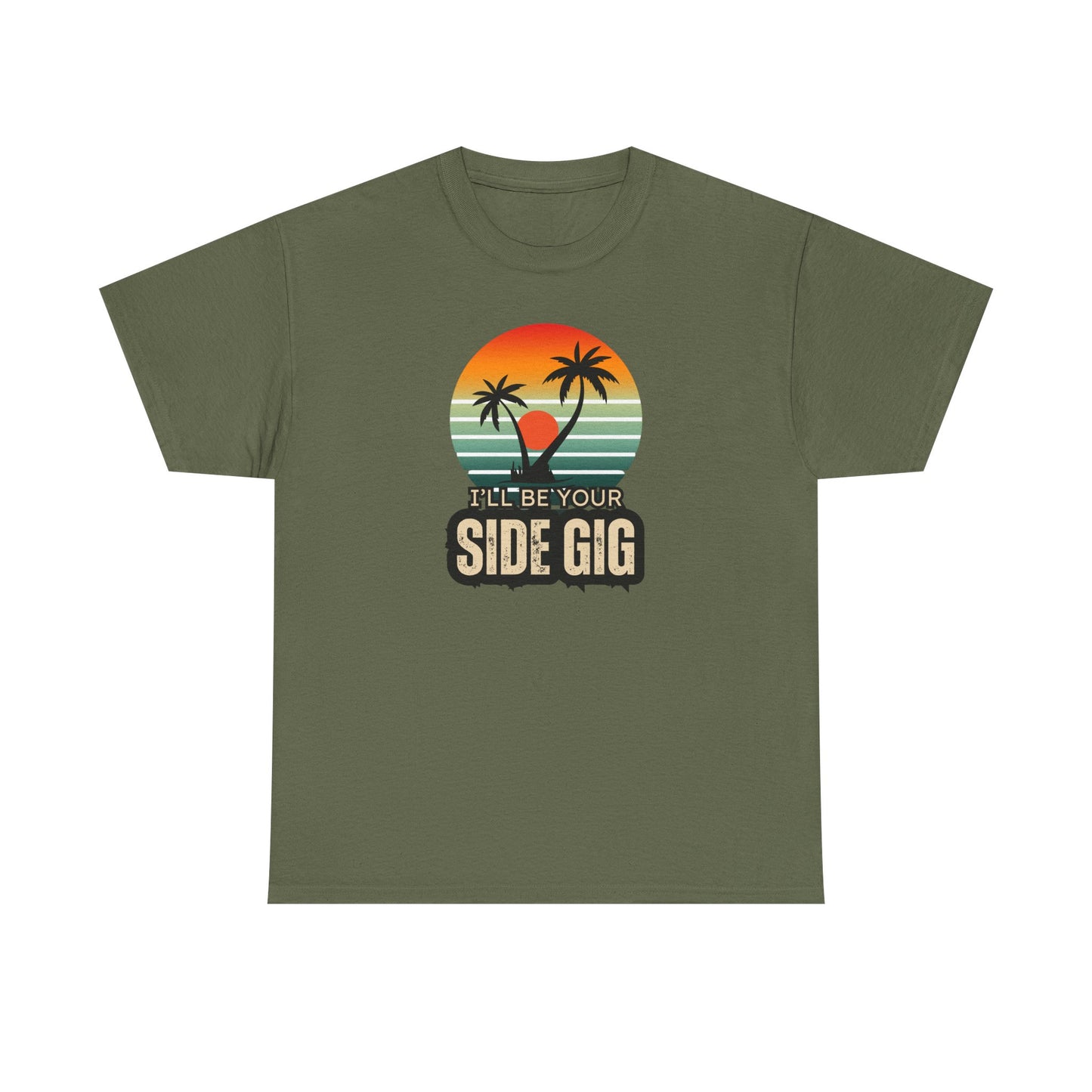Ocean Palm Tree T-shirt - 'This Is My Side Gig' Tee