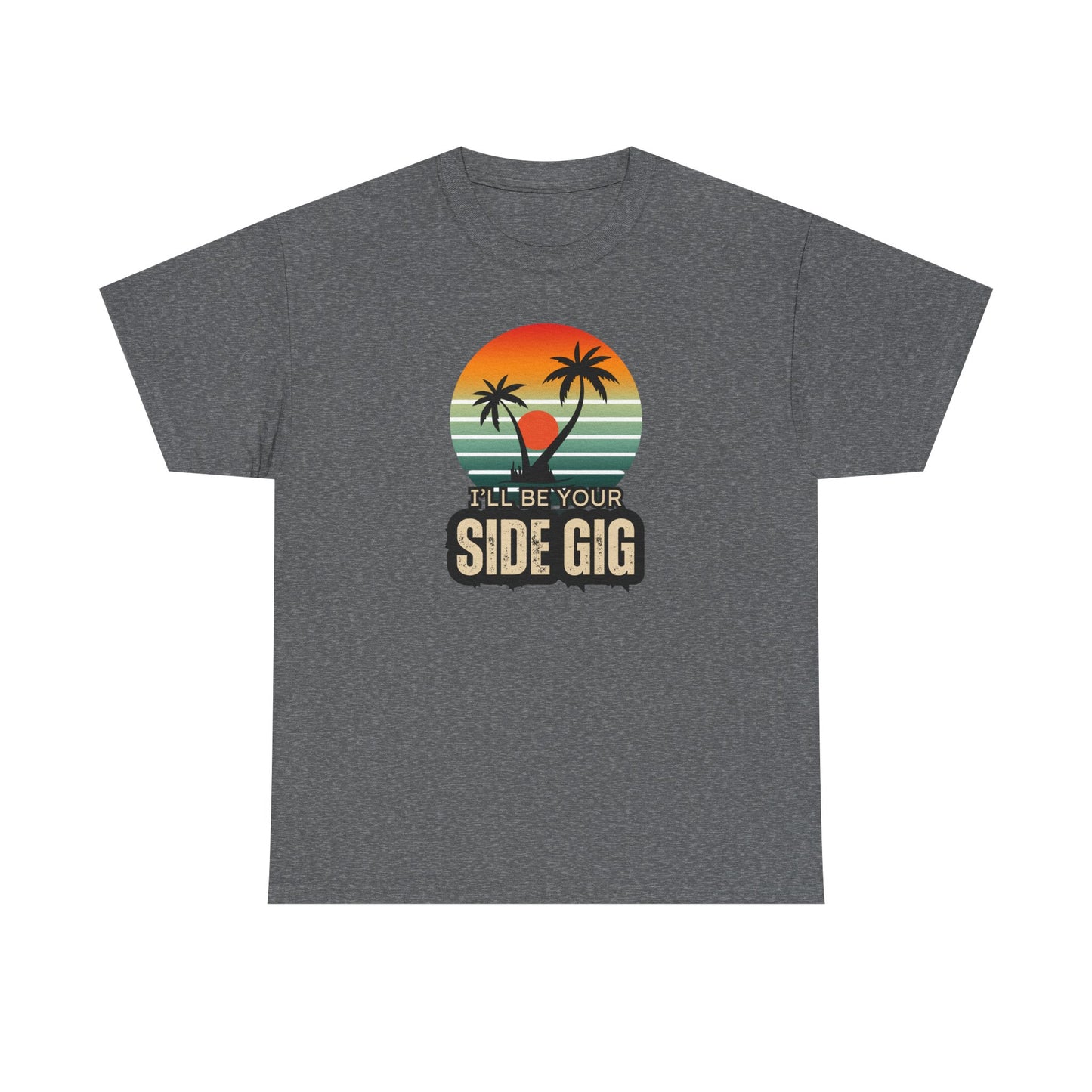 Ocean Palm Tree T-shirt - 'This Is My Side Gig' Tee