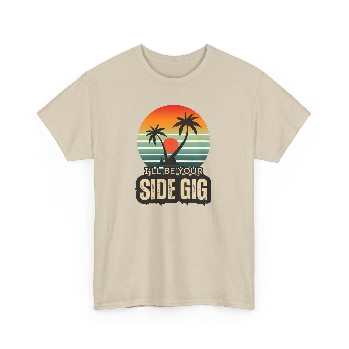 Ocean Palm Tree T-shirt - 'This Is My Side Gig' Tee