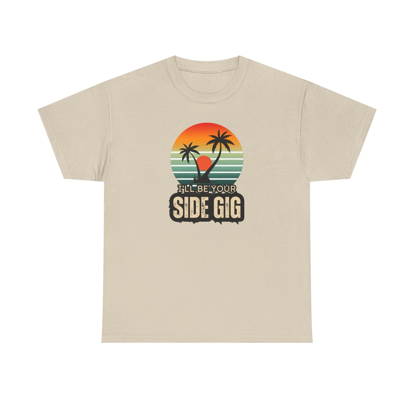 Ocean Palm Tree T-shirt - 'This Is My Side Gig' Tee
