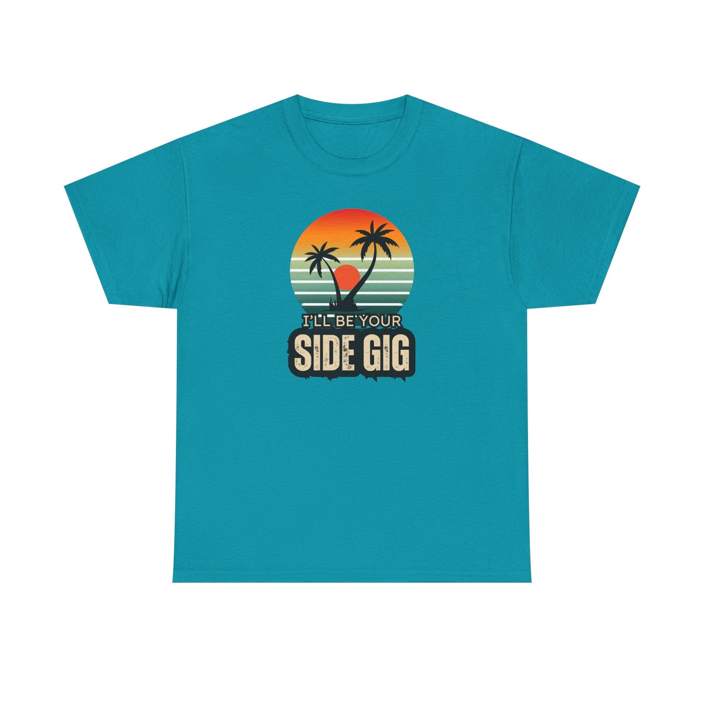 Ocean Palm Tree T-shirt - 'This Is My Side Gig' Tee