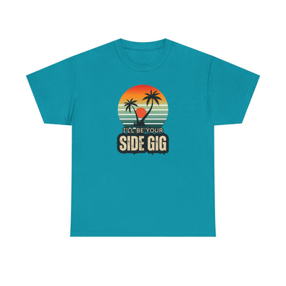 Ocean Palm Tree T-shirt - 'This Is My Side Gig' Tee